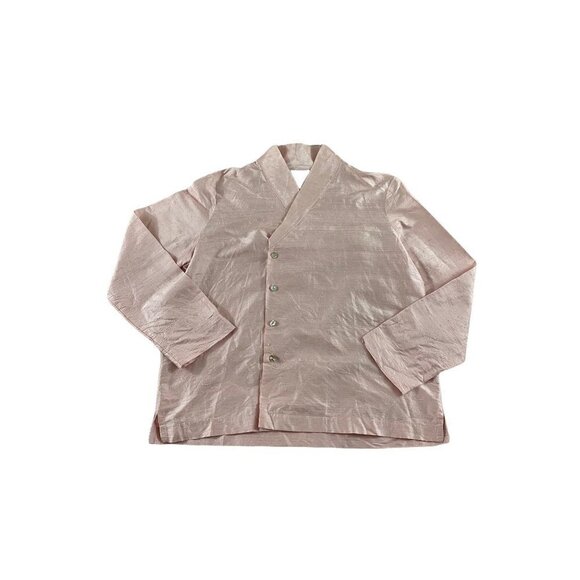 Vintage Linda Bertozzi 100% Silk Long Sleeve Button Down Blouse - 1 (Large) - Picture 1 of 13